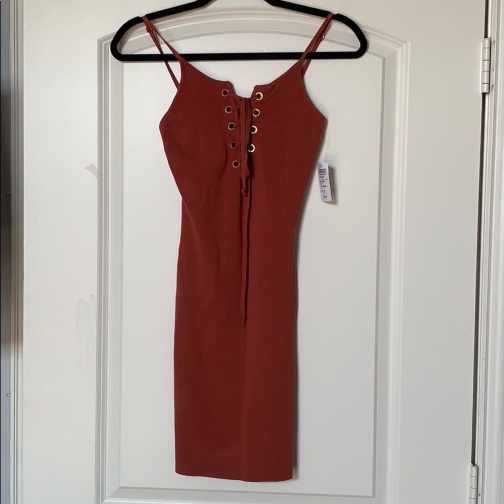 Windsor Lace Up Body-con Dress